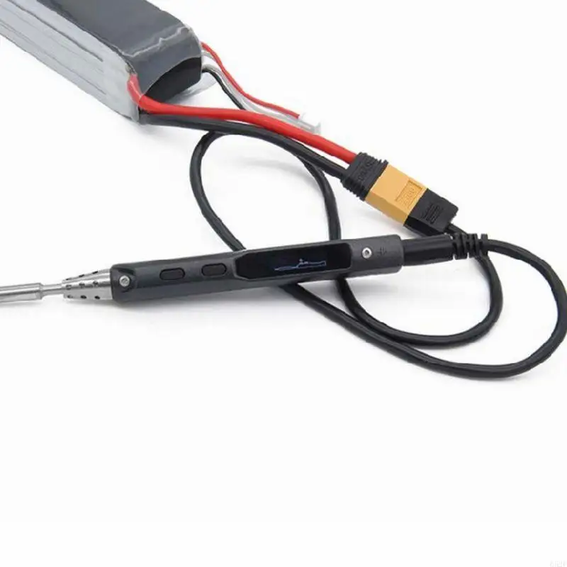 652F Multifunctional  Portable XT60 to DC5525 TS100 Soldering Iron to Wiring Power Cord 5.5mm x 2.5mm