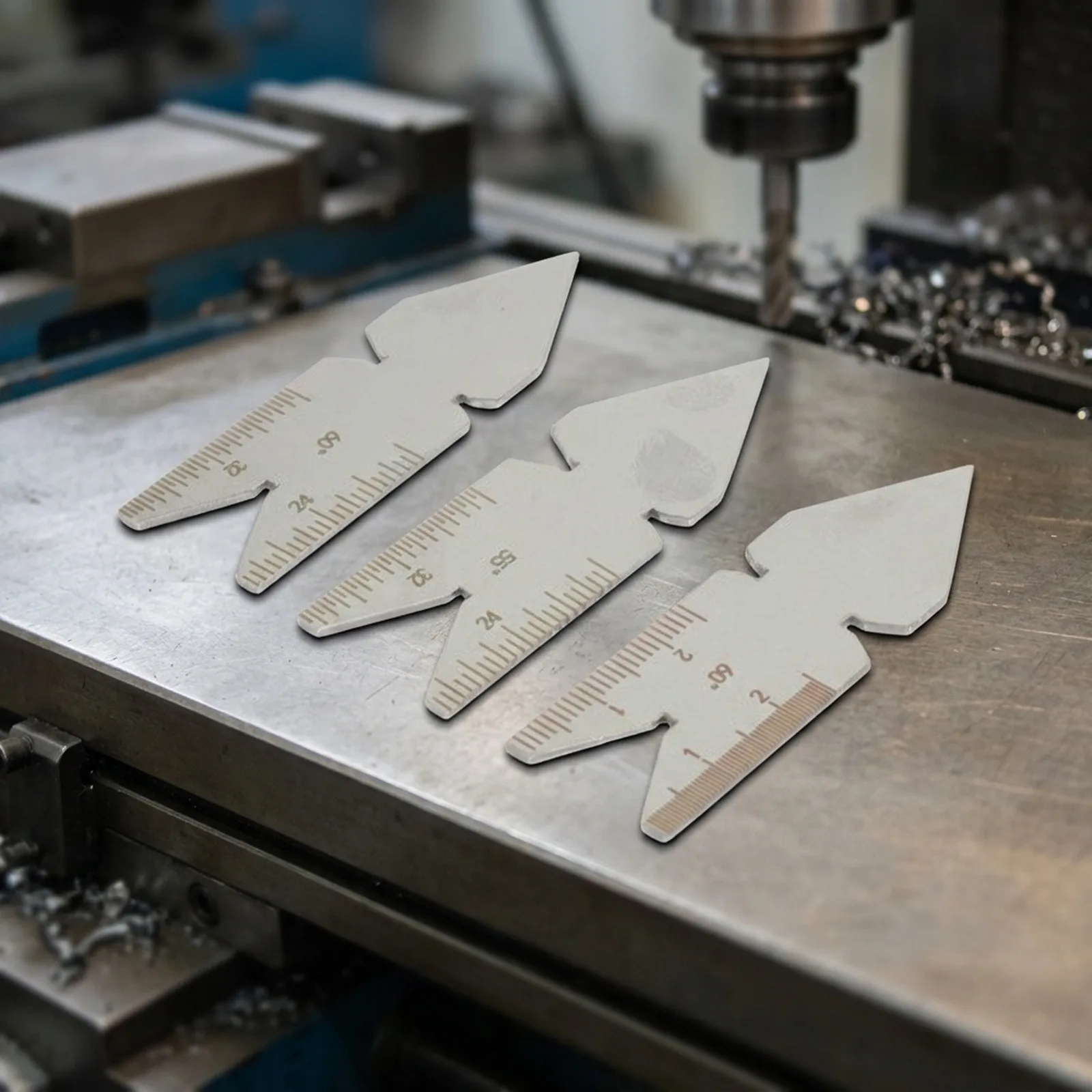 Stainless Steel 3pcs Thread Center Gauge Set 55 60 Degree Metric Inch Integrated Ruler For Cutting Angle Measurement In Industry