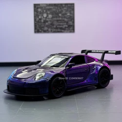 1:32 GT3RS Metal Diecast Model Car Toys 4 Doors Opened Pull Back Sound Light Sports Cars Racing Vehicles Festival Gifts For Kids