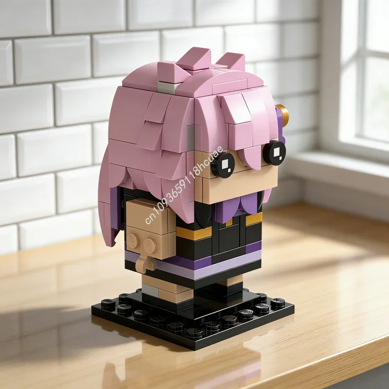 

146pcs MOC Nyanners Dress Brickheadz Model Building Blocks Architecture Creative Festival Gifts Idea Education Brick Toys