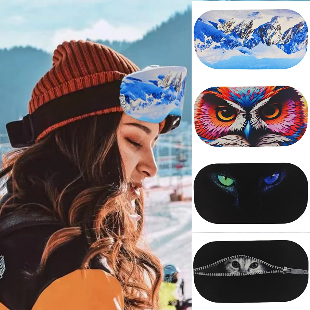 

Чехлы для очков Модные катание на лыжах Снегоход Пыленепроницаемые Легко чистится Мужчина Женщина Высокие эластичные материалы Легкий Легко носить с собой