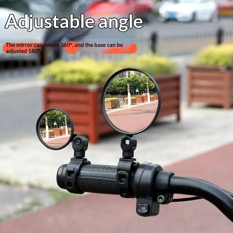 Bicycle Rearview Mirror Set,360 ° Rotatable,with Left And Right Adjustment Mounting,Suitable For Cycling And Outdoor Sports