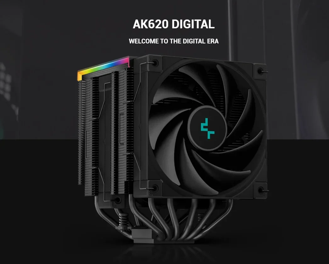 Factory Whole Deepcool AK620 DIGITAL CPU Fan For Gaming Computer Cooling Addressable RGB CPU Cooler