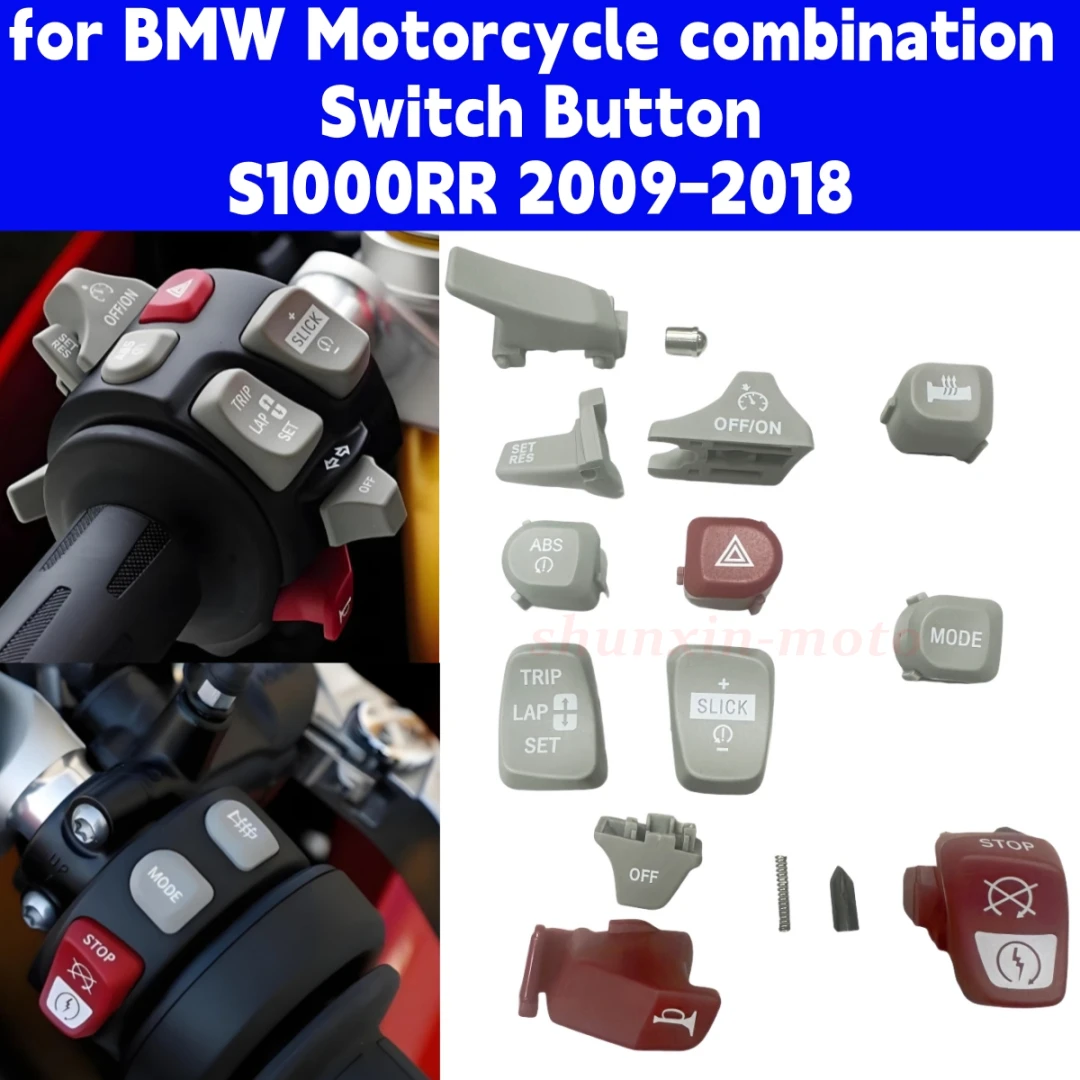 Motorcycle Switch Button Cover Plastic for BMW S1000RR S 1000RR S 1000 RR 2008-2013 2014-2019 2018 Accessories Function Buttons
