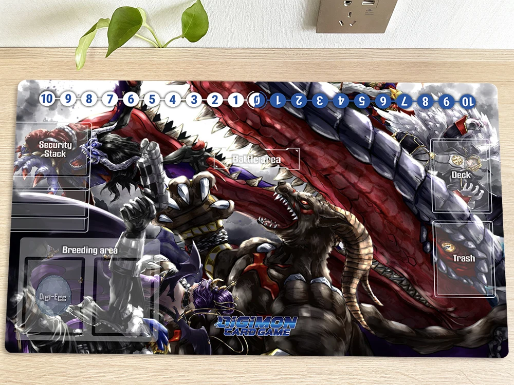 Digimon Playmat DTCG CCG Mat Seven Great Demon Lords Trading Card Game Mat Desk Table Gaming Play Mat Mouse Pad Mousepad