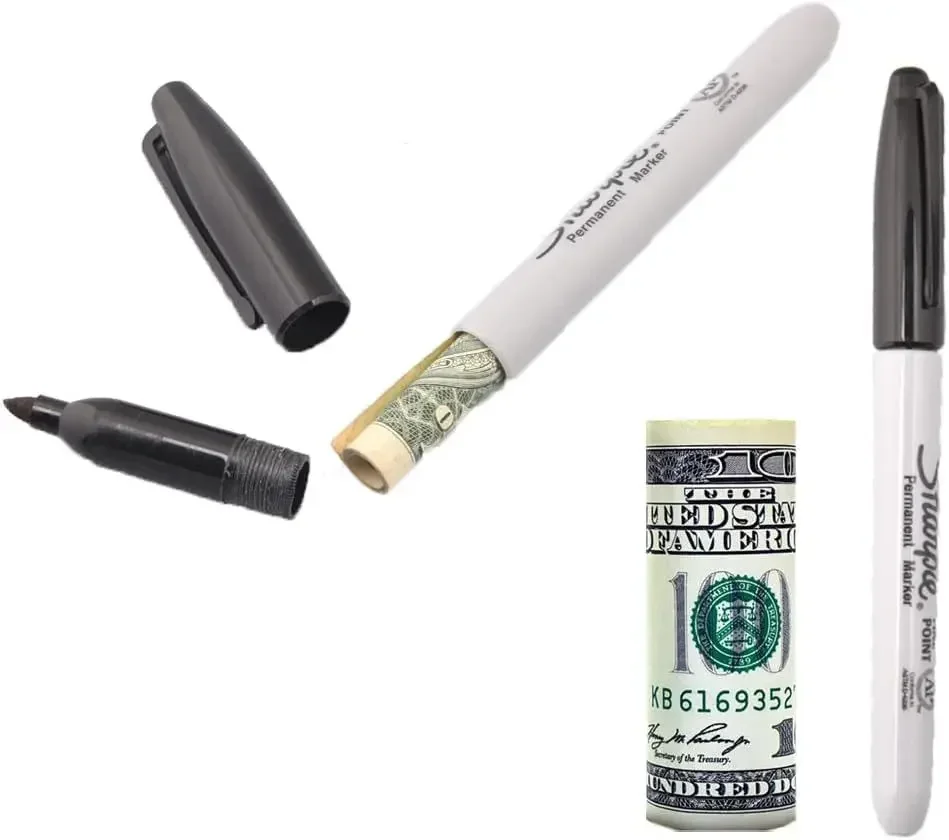 1Pc Concealed Portable Storage Device Fake Marker Car Medicine Box Money Storage Box Fake Pen Plastic