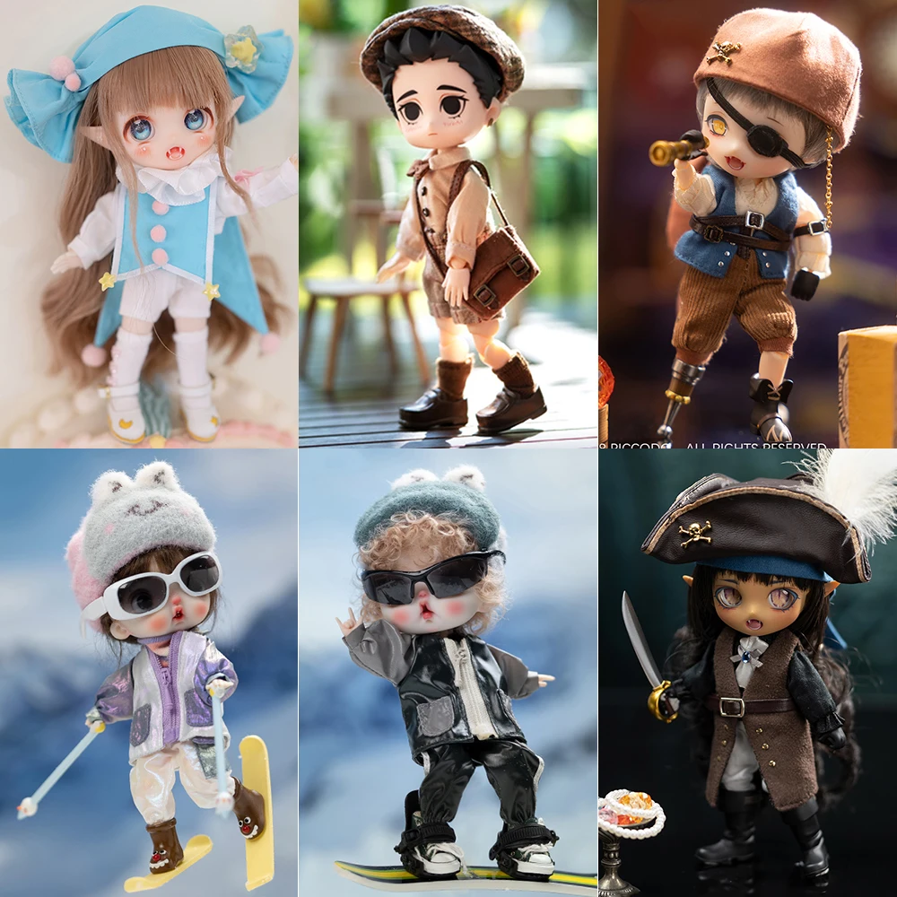 Ob11 Doll Ski Suit Clothes Doll British Style Clothes Doll Sailor Doll Suit Pirate Suit For Obitsu11, Gsc Body, Ymy, P9 Doll