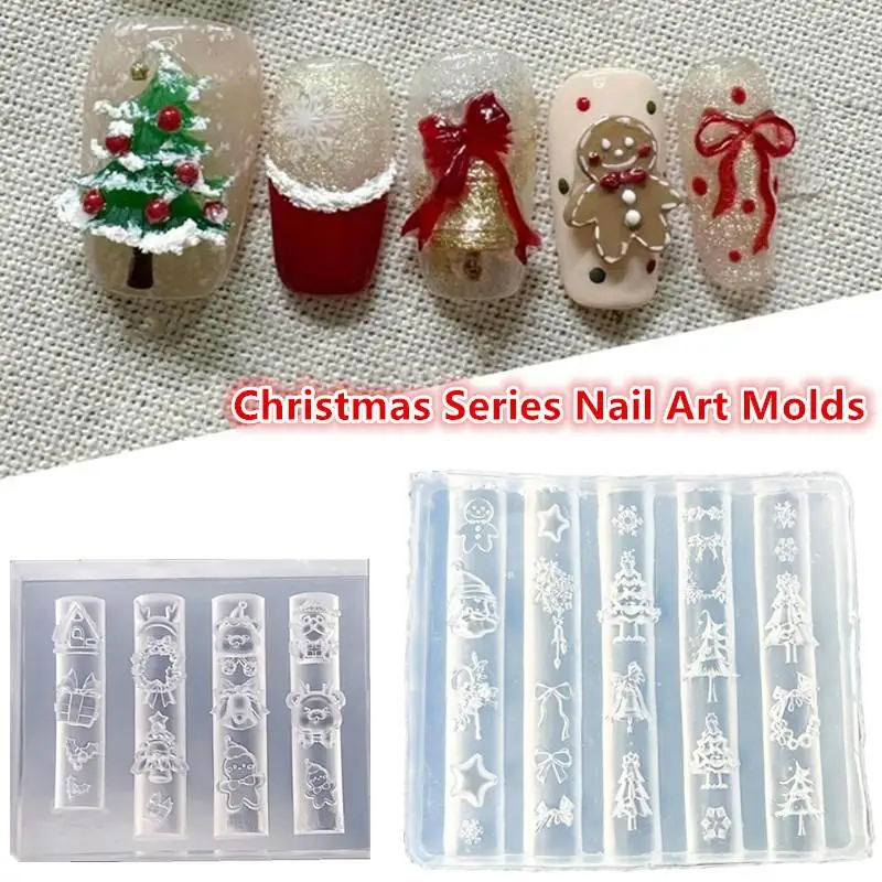 

❀%❀3D Christmas series Silicone Nail Mold