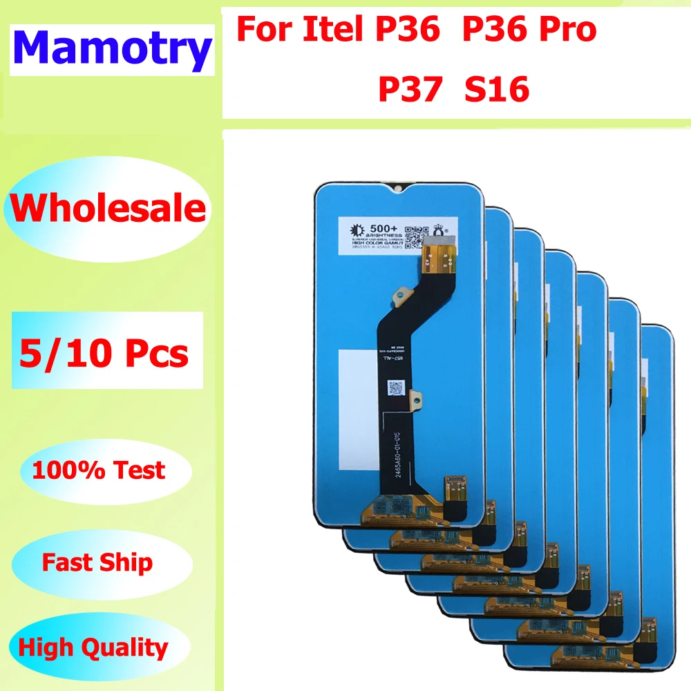 

Wholesale 5/10 pieces / Lot For Itel P36 W6501 Screen Lcd Display P36 Pro W6501P with Touch P37 P651W Assembly S16 W6502