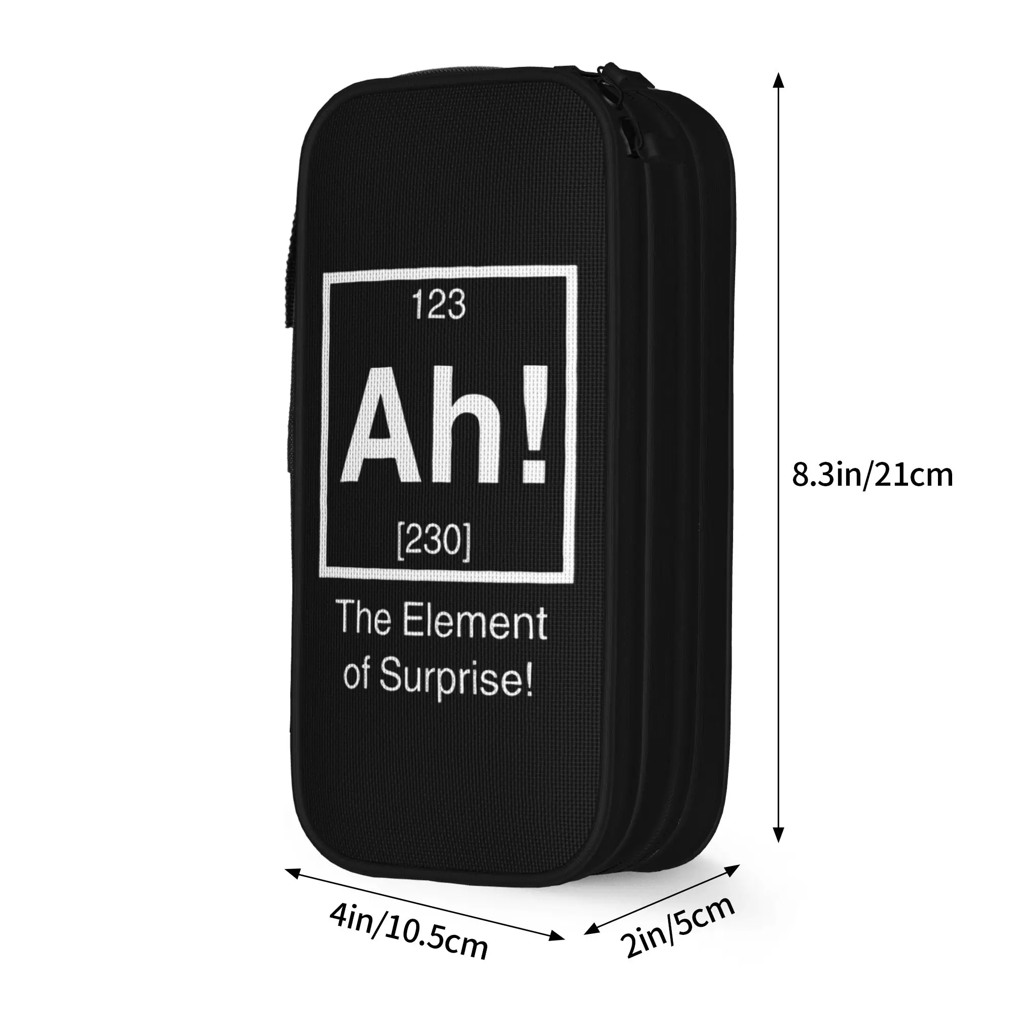 Ah the Element of Surprise Pencil Case Creative  Chemistry Science Pen Bag Large Storage School Supplies Gift Pencilcases