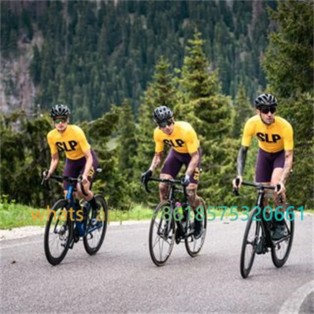 

Slopline Cycling Jersey Man Team Summer Short Sleeve Bike Jersey Breathable Maillot Ropa Ciclismo Road Bike Riding Cycling Shirt