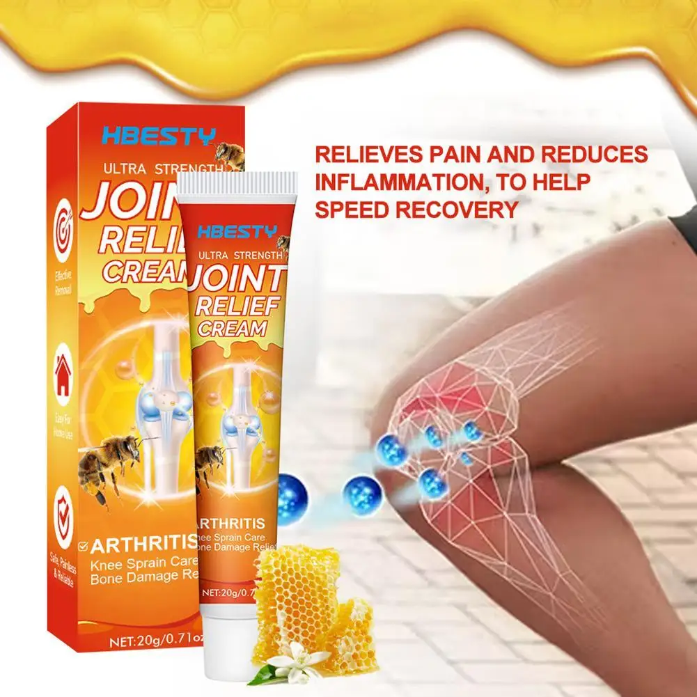 

20G Bee Knee Pain Relief Cream Meniscus Sprain Medical Plaster Arthritis Rheumatoid Joints Analgesic Ointment Care