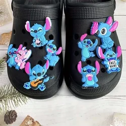 MESUCA 8pcs Stitch Shoe Decorations Accessories Charms For Clogs Bogg Bag Bubble Slides Sandals