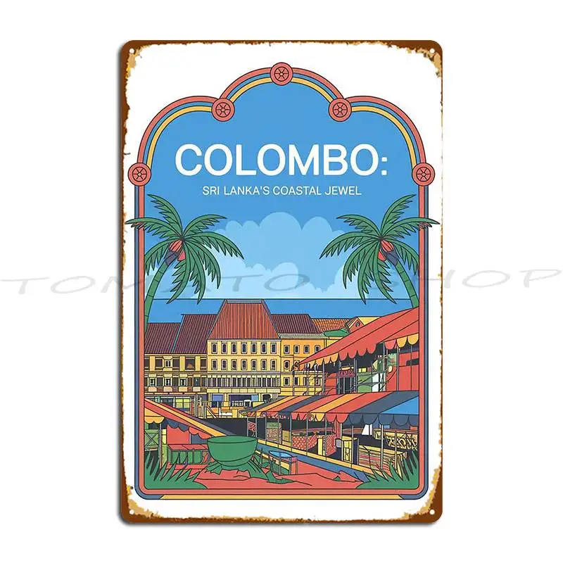 Coastal Jewel Metal Plaque Poster Cinema Pub Plates Cinema Classic Design  Tin Sign Poster