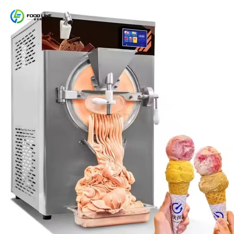 Customized Commercial Hard Ice Cream Machine Small Desktop Automatic Hard Ice Cream Maker