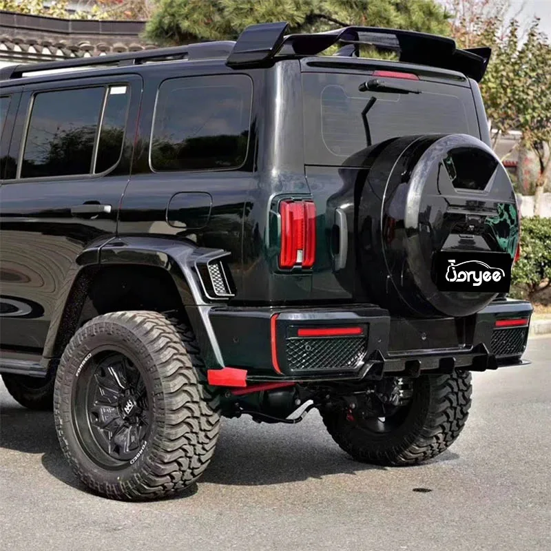 2025 novo carro amortecedor dianteiro lábio asa de fibra carbono telhado rack peças corpo kit gwm tanque 300 2024 2023 2022 2021 2019 acessório tuning