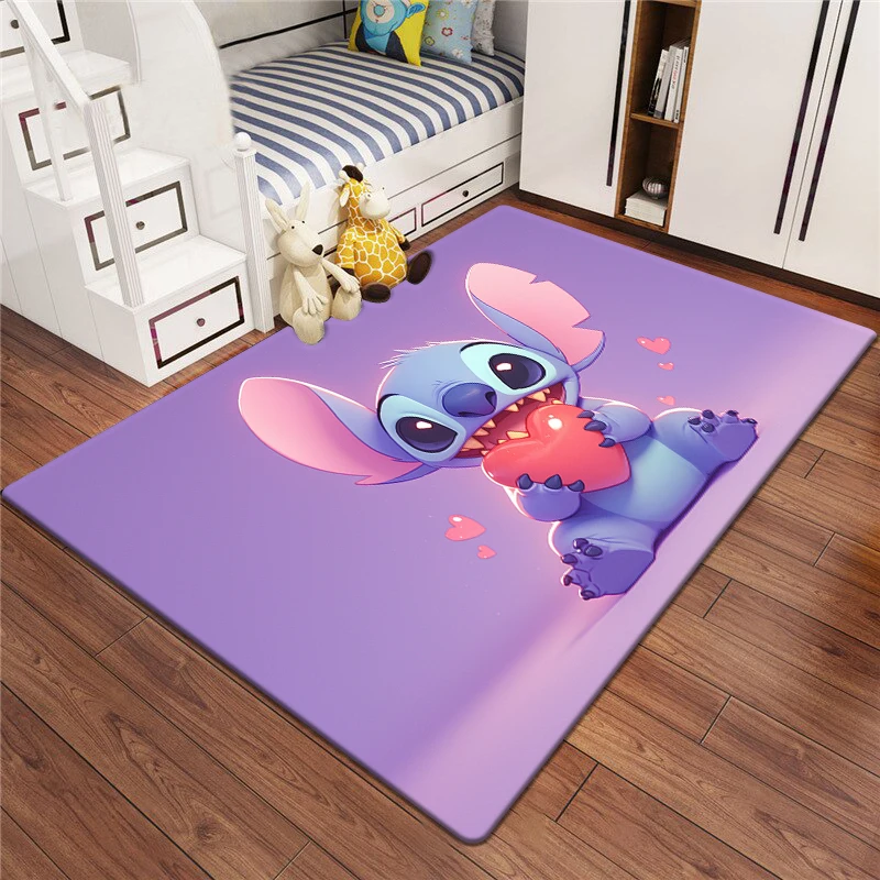 Star Stitch Cartoon HD Printing Carpet.Living Room,Bedroom,Decoration,Picnic,Camp,Kitchen,Crawling Mat.bathroom Door Rug