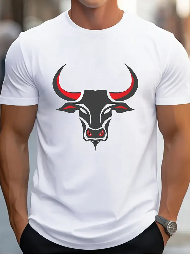 3D Skull Print Men's T-shirt Summer Daily Casual Men's Top Sports Fitness Men's Short Sleeve T-shirt Street Fashion Men's Tees
