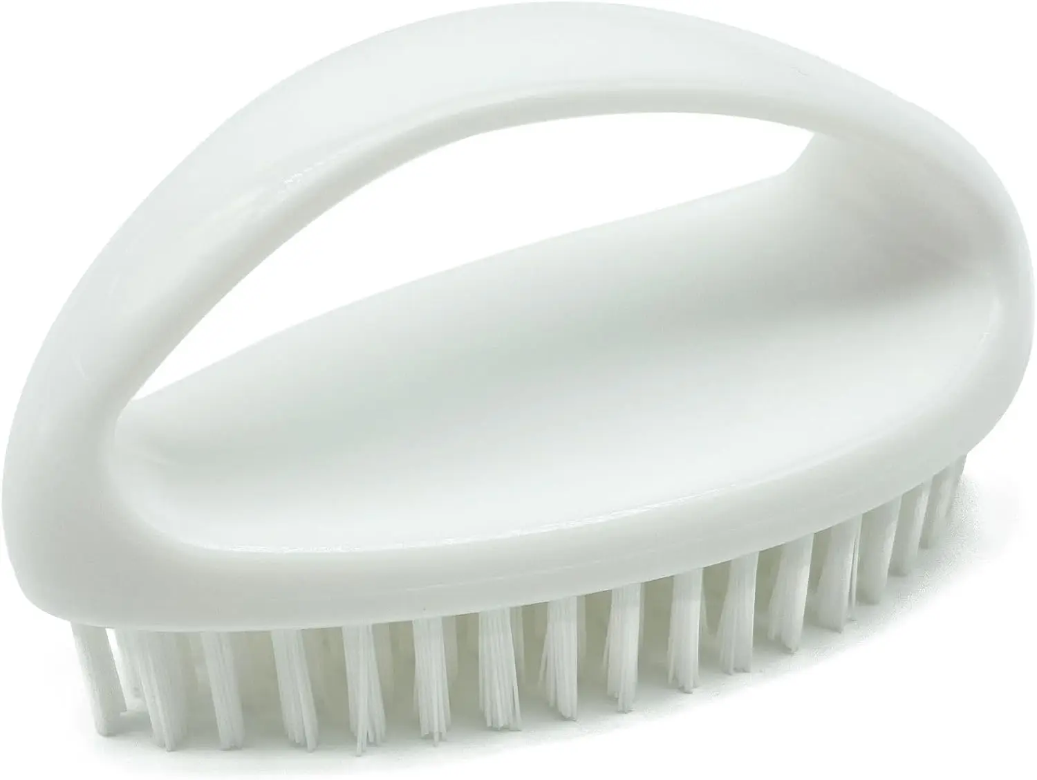 

Brush for Cleaning Scrubbing Heavy Duty Stiff Nylon Bristles Cleaning Brush Multi-Purpose, White & Small Size