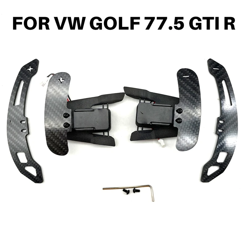 

Sports Steering Wheel Real Carbon Fiber Magnetic Steering Wheel Shift Paddles For VW Golf 7/7.5 GTI/R