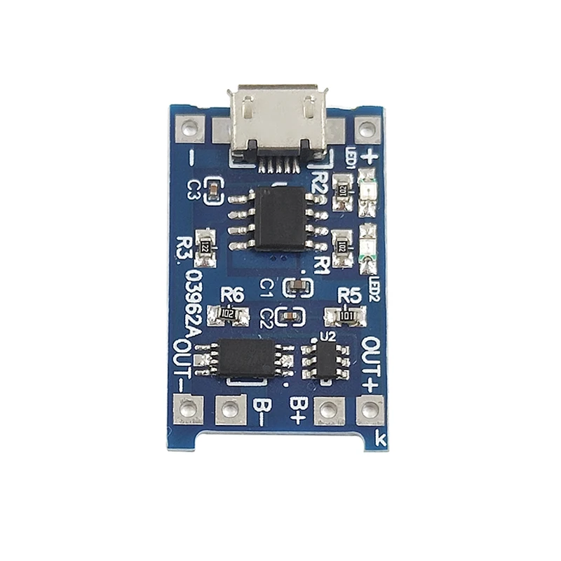C 타입 마이크로 미니 USB 18650 리튬 배터리 충전 보드 충전기 모듈 및 보호 이중 기능 TP4056 18650, 100 개, 5V 1A