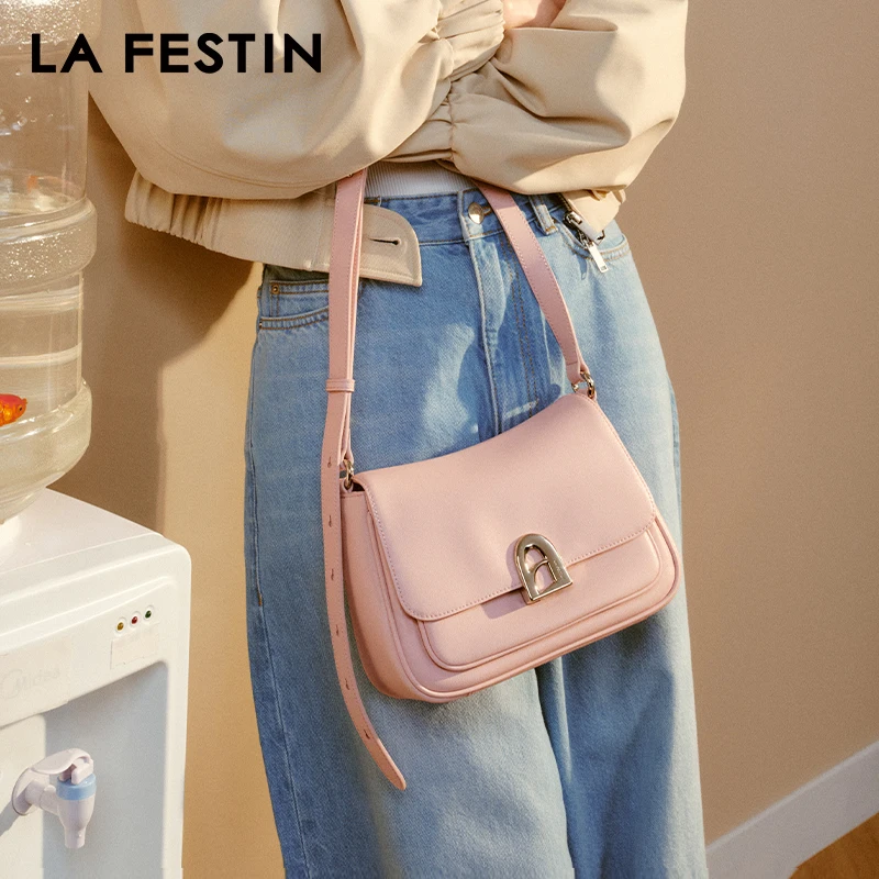 LA FESTIN Bag for Women 2024 New Shoulder Crossbody Bag Leather Bag Fashion Designer Luxury Bag Ladies Handbags