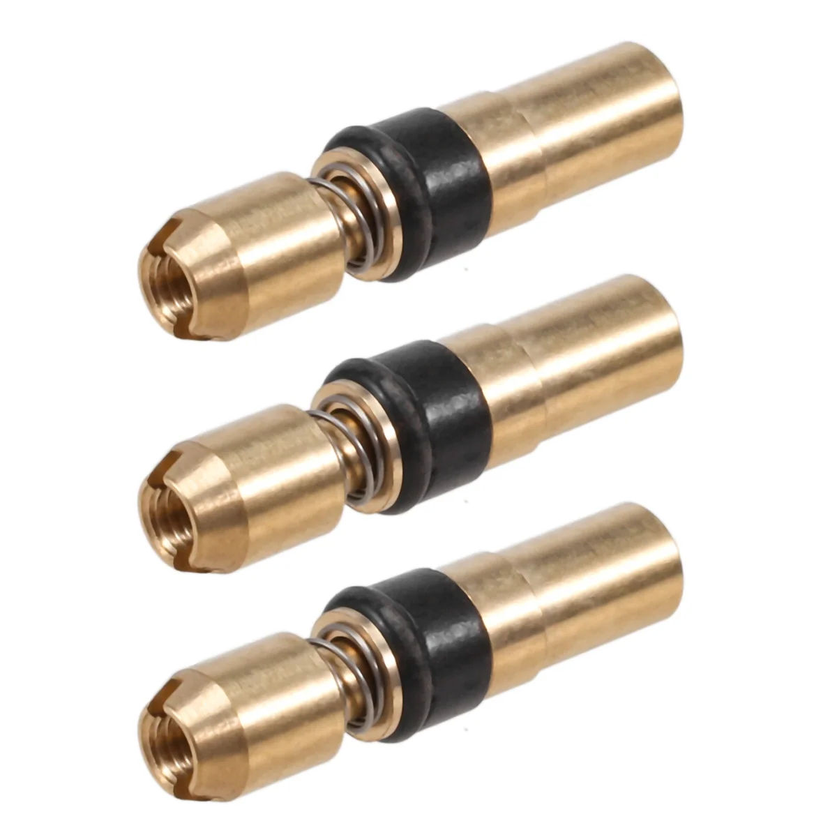 3PCS Testa del pistone a tre stadi Testa in rame ad alta pressione 6mm Pompa ad alta pressione 30Mpa Parti di riparazione Vogue