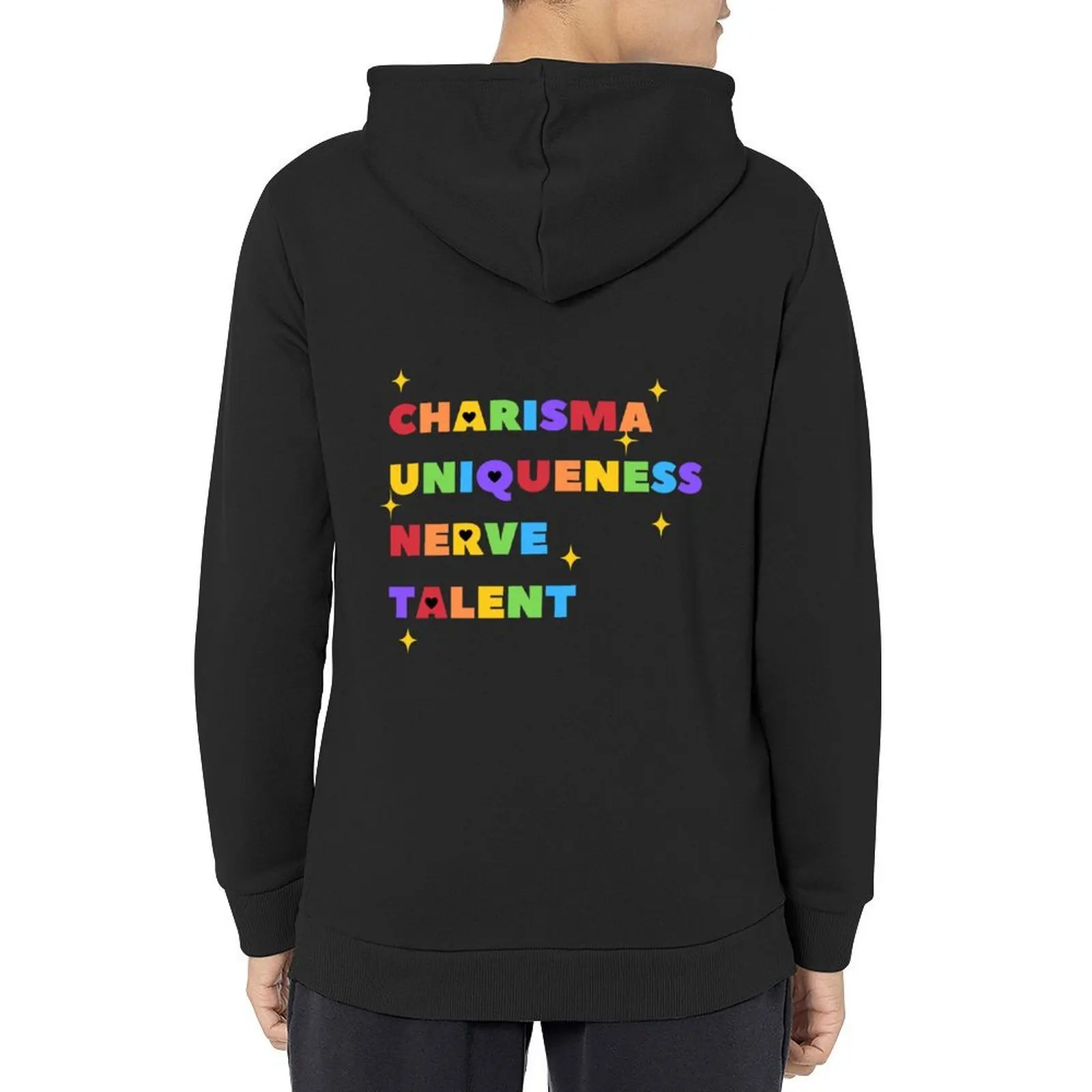 

Charisma, uniqueness, nerve and talent - Rainbow heart Hoodie fashion men mens clothing hoodies for men high quality