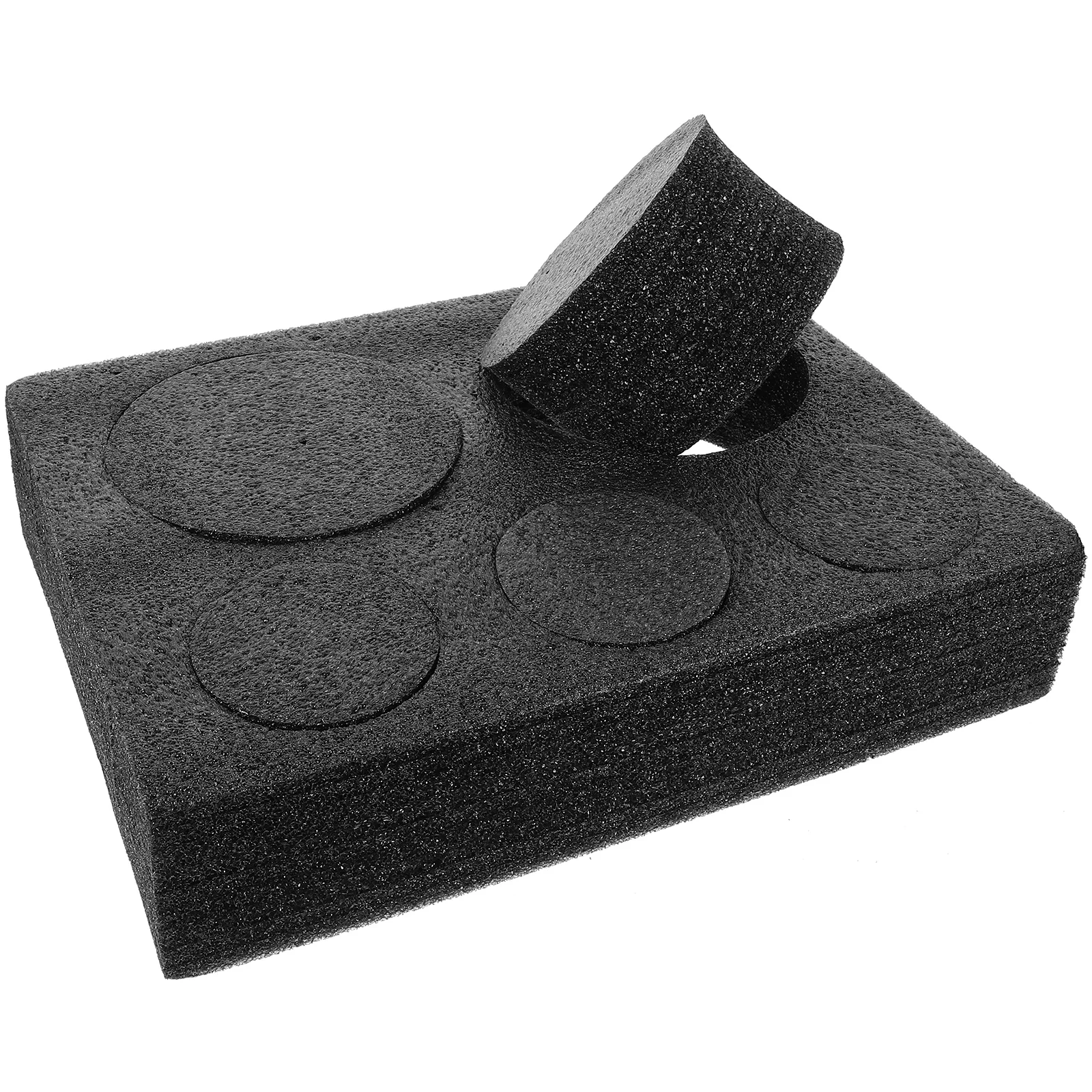 

Black 5 Holes Cup Holder Drink Carrier Tray Coffee Takeout Storage Pearl Cotton Packing Supply Beverage Bottle