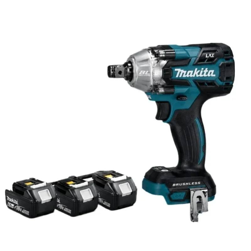 Makita DTW285Z 18V LXT bürstenloser Schlagschrauber 280N.m, kabelloser Elektroschrauber 1/2" mit 6,0Ah Akku, professionelles Werkzeug für die Autoreparatur, Versand aus Polen, EU-Lager, schnelle