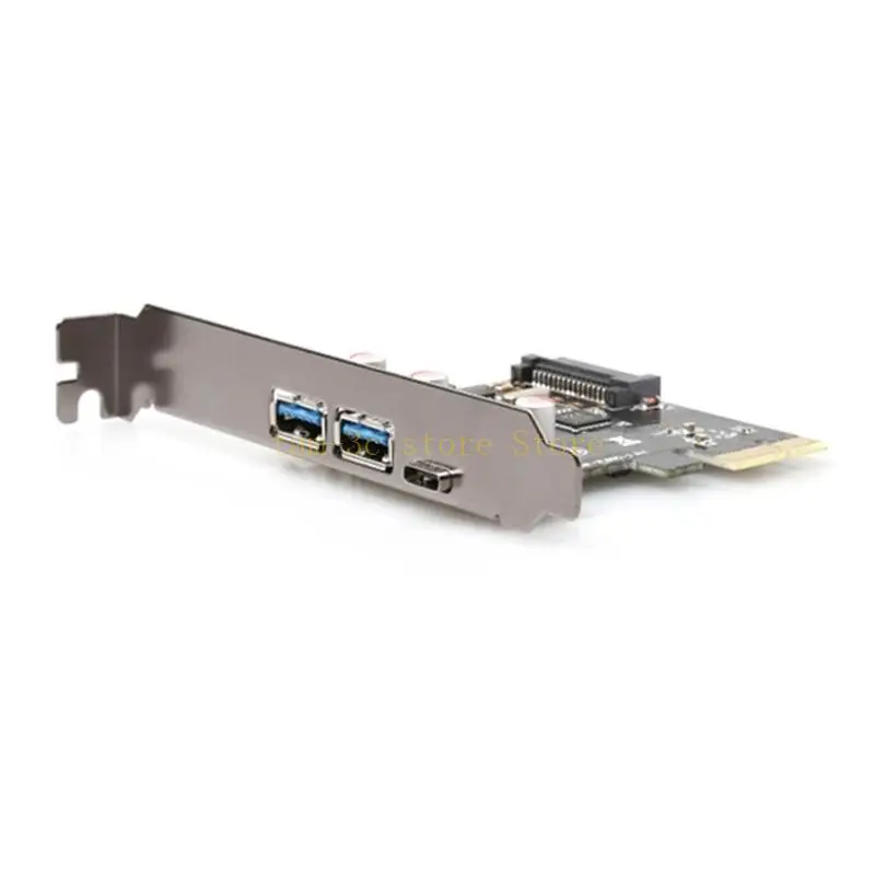 بطاقة توسيع USB عالية السرعة PCIE-2A1C إلى USB3.1 Type USB3.0A للكمبيوتر المكتبي D0UA