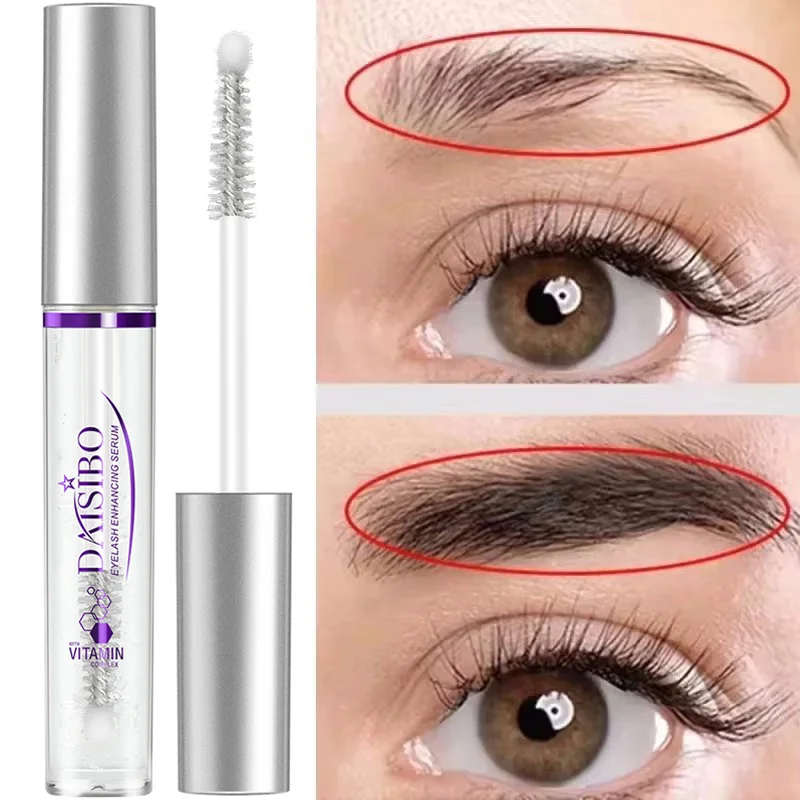 Suero para el crecimiento de pestañas y cejas, crecimiento rápido, previene la caída del cabello, tratamiento dañado, previene la calvicie, maquillaje para el cuidado de los ojos más completo y grueso