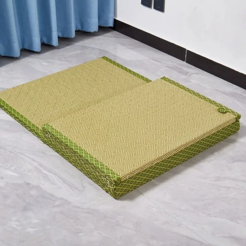 Coconut fiber floor mat bedroom mattress thickened coconut ridge Japanese 3folding lunch break student dormitory bamboo mat