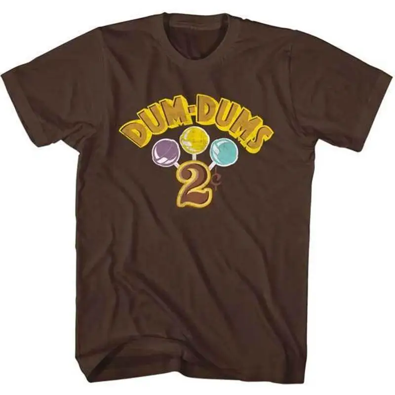 Dum Dums Candy Suckers 2 Cent Original Pops Grape Cream Soda Berry Men's T Shirt
