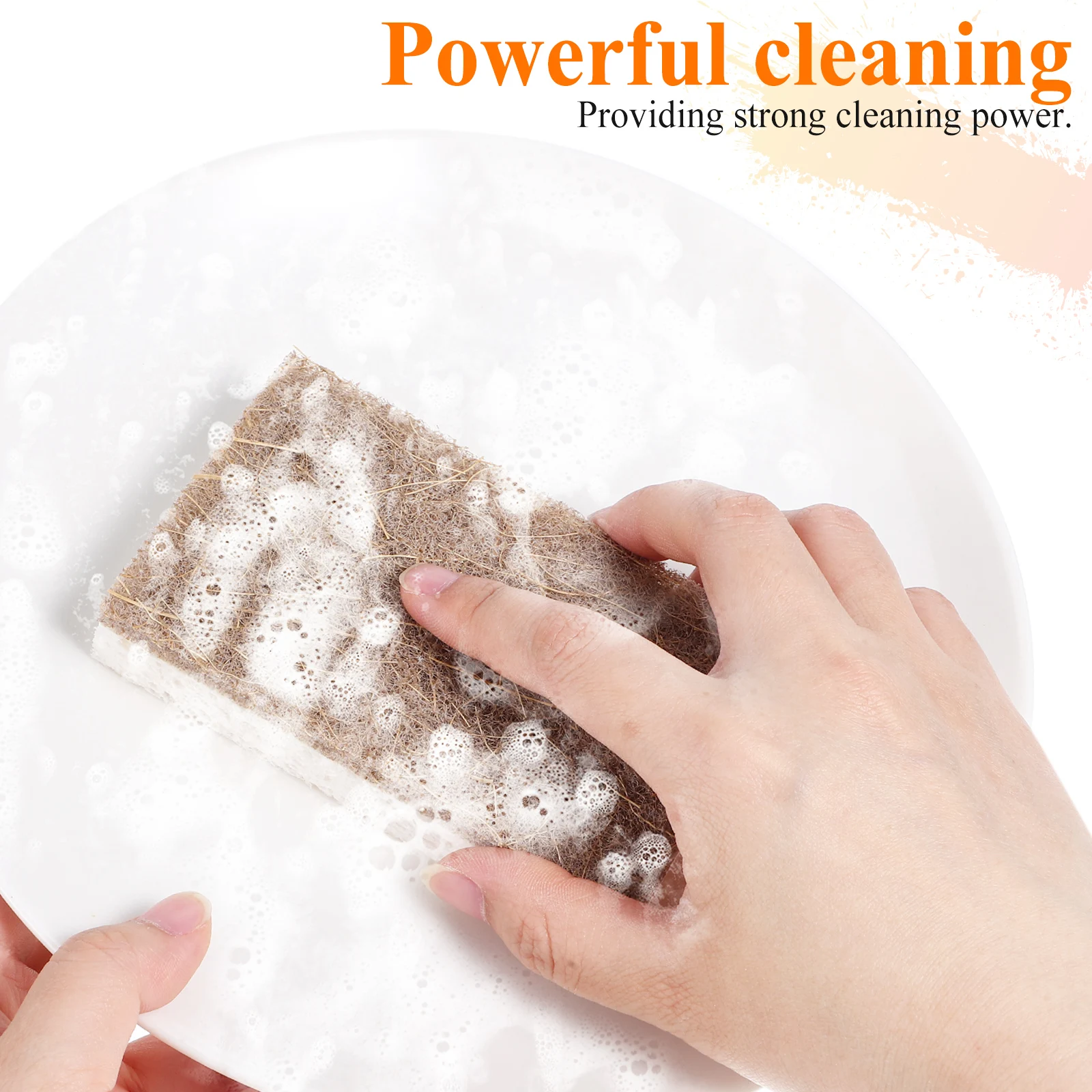 

12 pcs Kitchen Sponges Dish Cleaning Sponge Highly Absorbent Reusable Scrubbing Sponge Non Scratch Cleaning Tool For