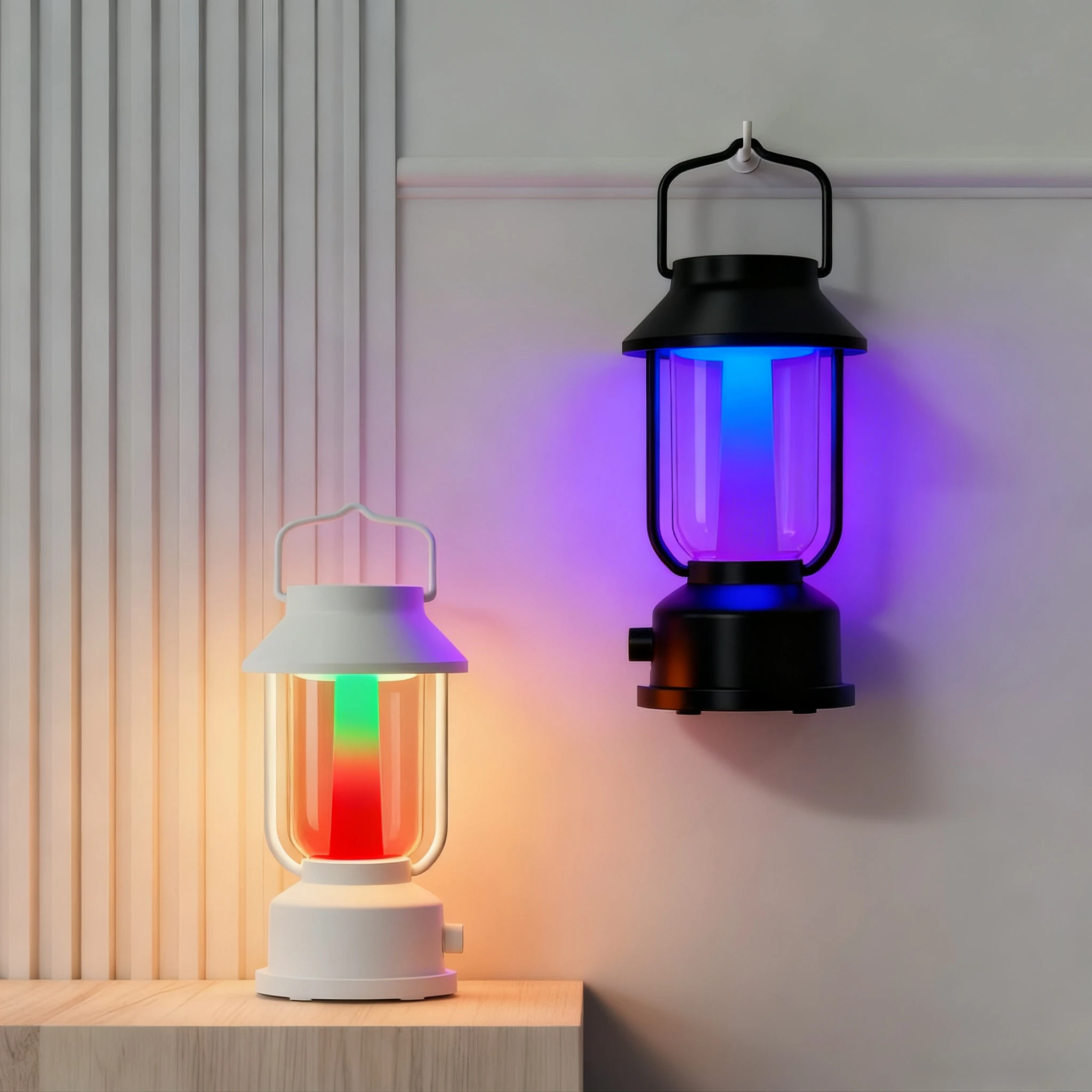 

Ретро светодиодные лампы для кемпинга, USB перезаряжаемые подвесные светильники для палаток, RGB-освещение, меняющее цвет, для внутреннего и наружного туризма