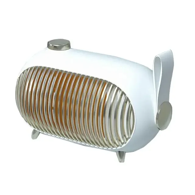 

1000W EU Portable Ceramic Space Heater with Thermostat Mini Heater for Desktop Indoor Office Use Safe Heating