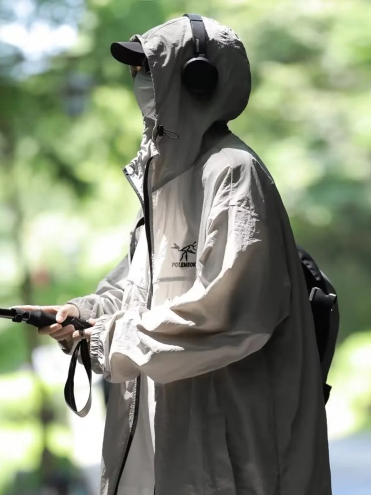 

Men's Ice Silk Qui Dry Sun Protection Jaet Outdoor Climbing Fce Lined Breathable Windproof Lightweight Spring Autumn