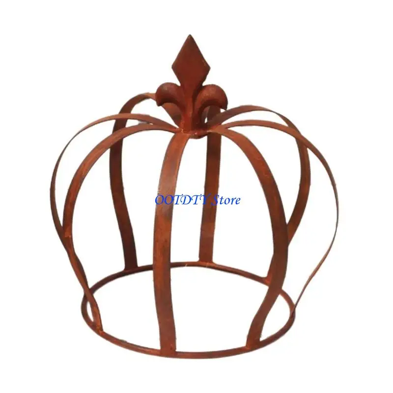 367A Handcrafted Distressed Iron Planter Removable Base For Balconies Easy Planting