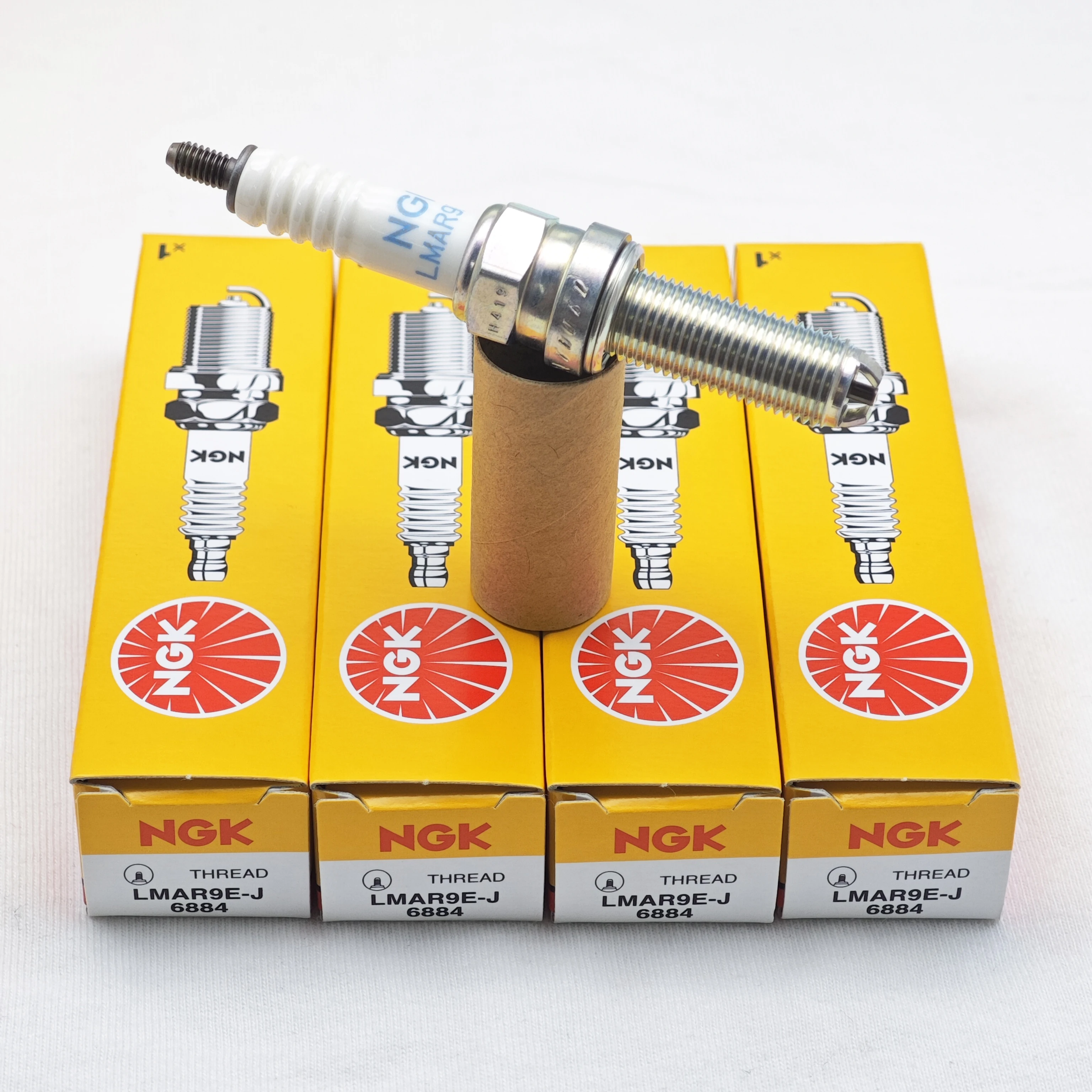 4pcs Original Motorcycle Spark Plug LMAR9E-J #6884 Suitable For YMH R1 MT-10 YZF-R1 (after 2009)