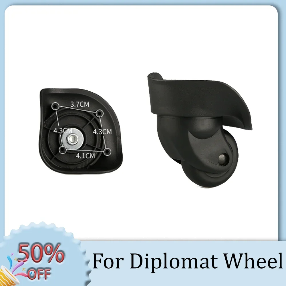 

For Diplomat Luggage Replacement Dual-Wheel Casters 360-Degree Swivel Wheels Luggage Wheel Replacement Parts