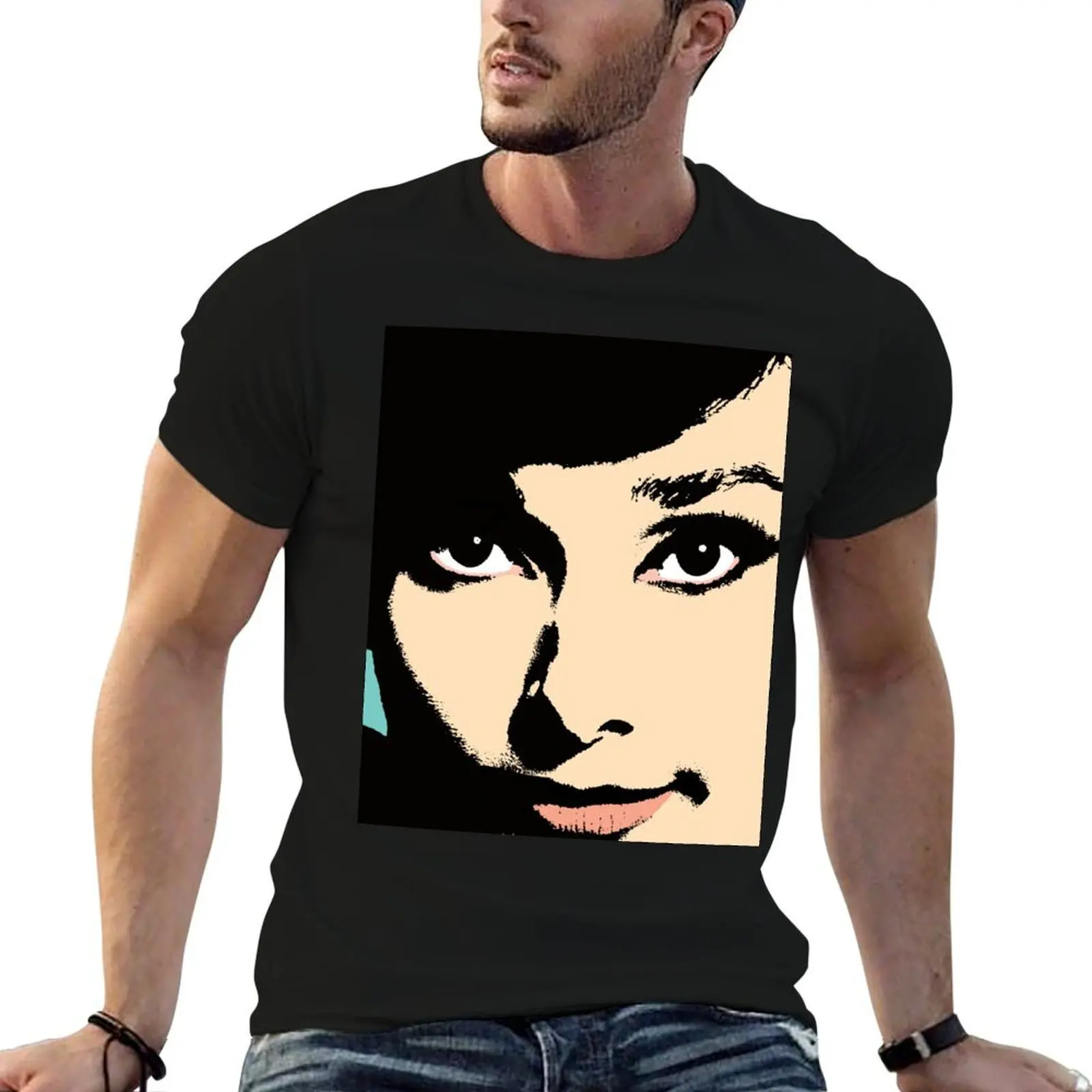 Audrey Hepburn T-Shirt boys animal print graphics mens tall t shirts