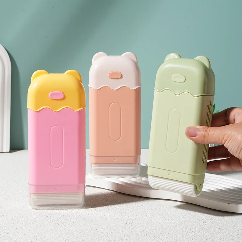 1pc New Small Bear Soap Foam Dispenser, Portable and Creative for Home Use, Bathroom Drip Tray Soap Box