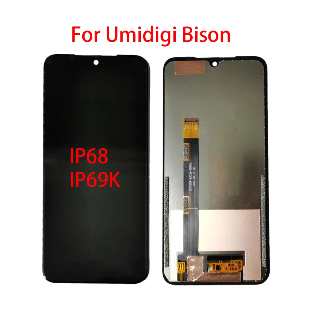 Umidigi Bison 2021 X10 X10S X10G Bison GT 2 GT2 Pro LCD 디스플레이 터치 스크린 디지타이저 어셈블리 전체 디스플레이 화면