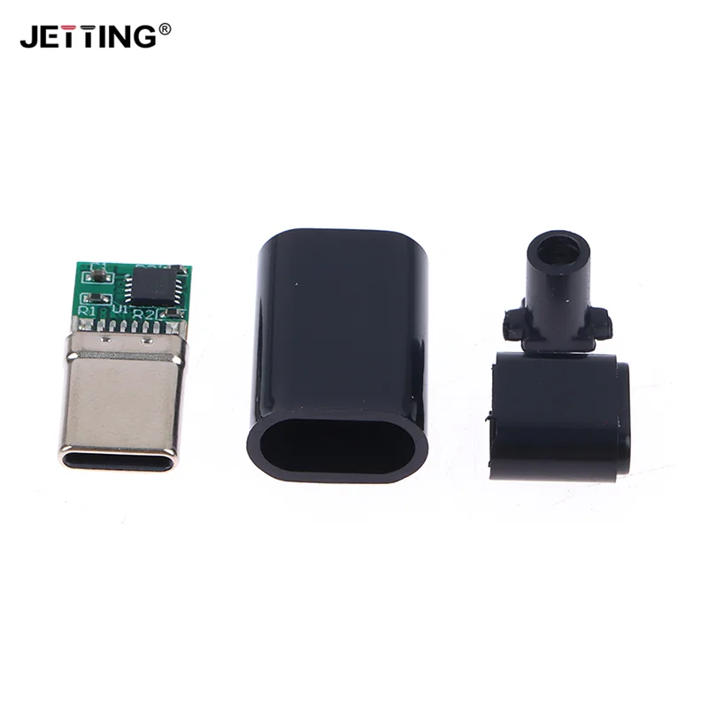 1set 5A Decoy Board Fast Charge 5V 9V 12V 15V 20V Module PD 2 3.0 DC Trigger Cable USB Type-C Male Plug QC4 Charge Connector