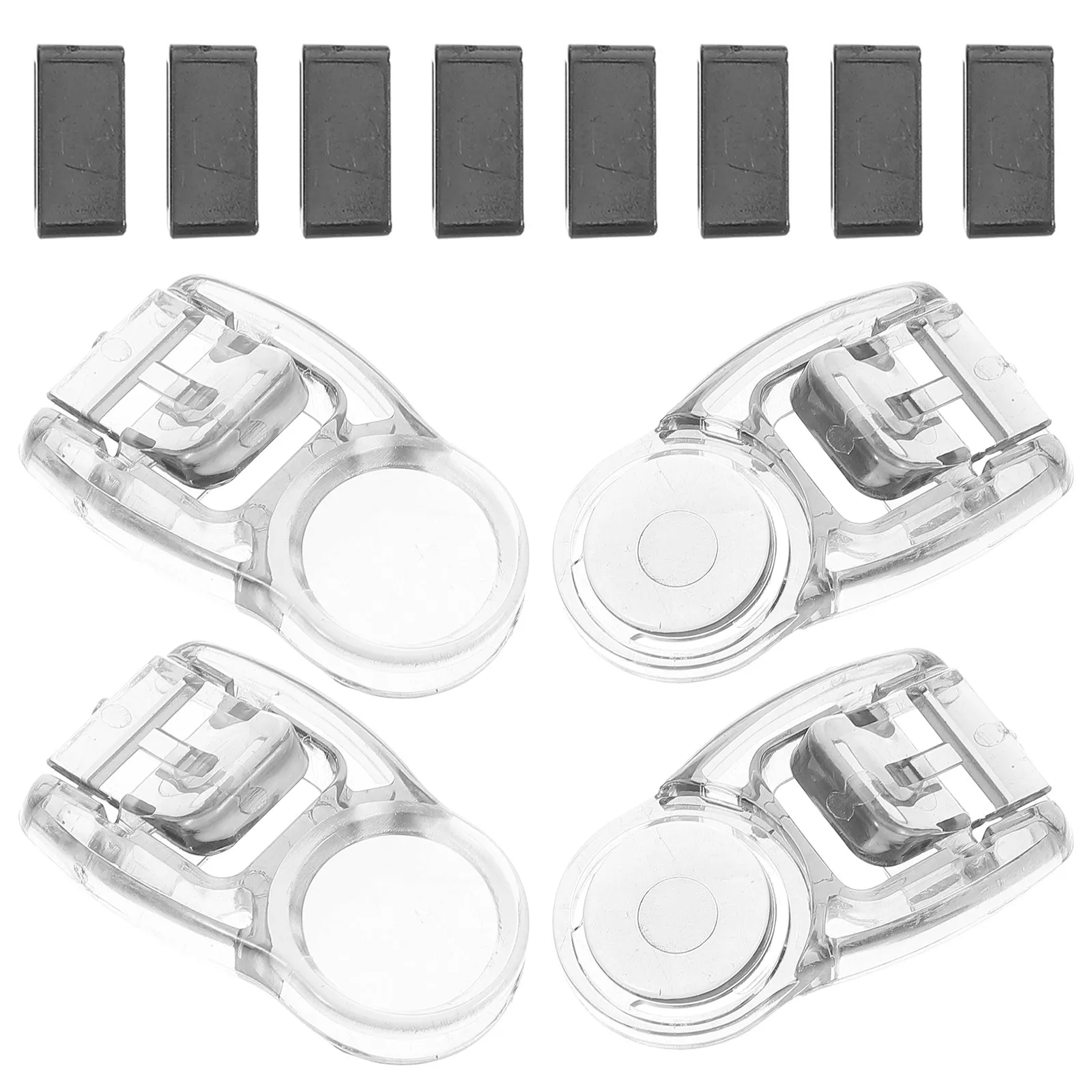4 Pcs Swimming Goggles Accessory Adjuster Plastic Button Buckle Fastener Connector
