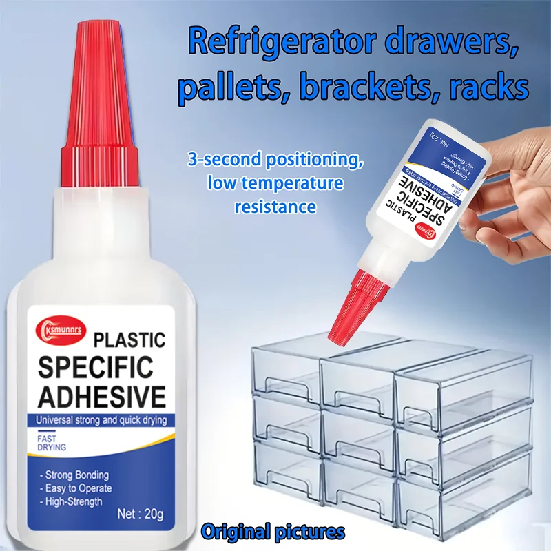 Refrigerator Drawer Adhesive, Quick-Drying Strong Type, for Refrigerator Brackets, Shelves, Trays, Seals, Glass Doors, Etc., wit