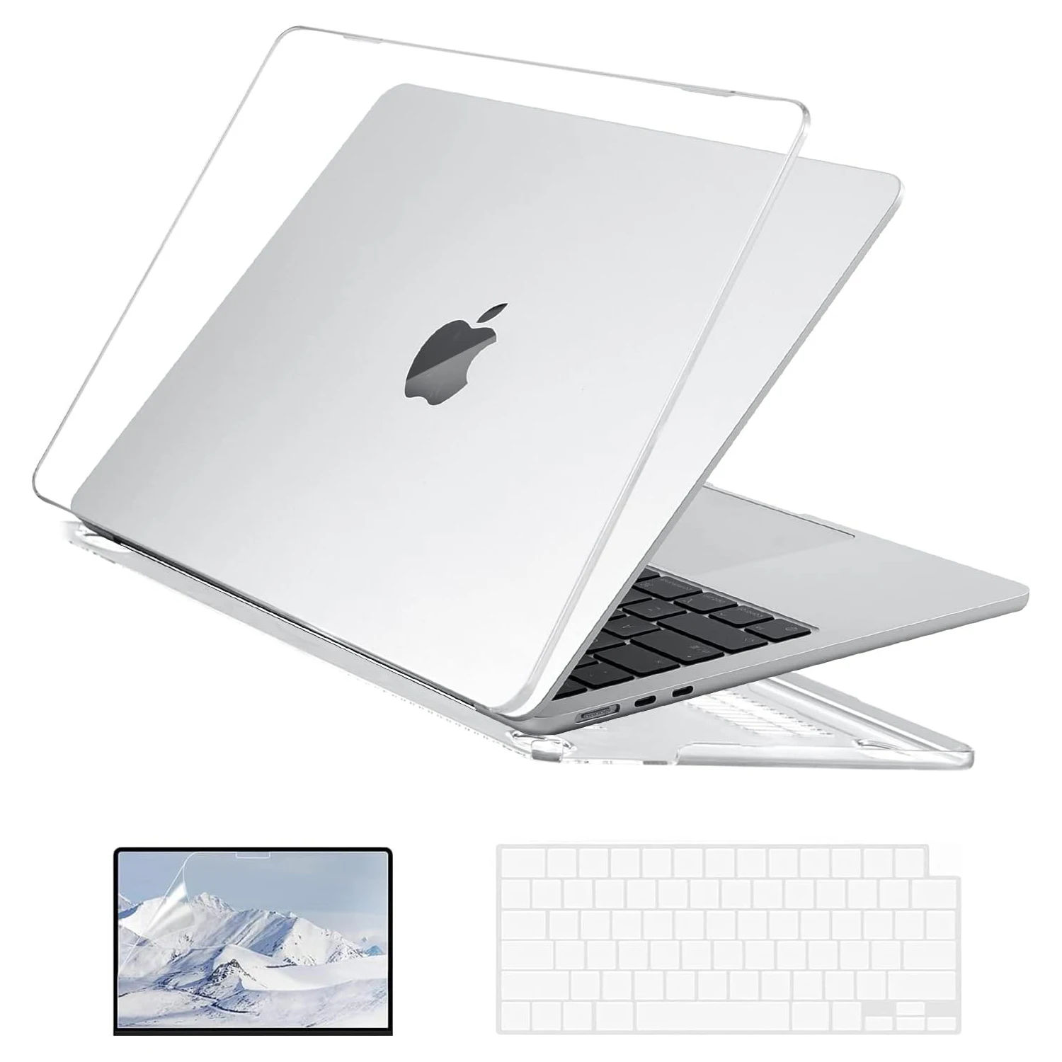 EGYAL for MacBook Air M2 Case 2023 MacBook Air 15 inch Case A2941 맥북 케이스 for 맥북에어 m2 케이스 with Keyboard Cover