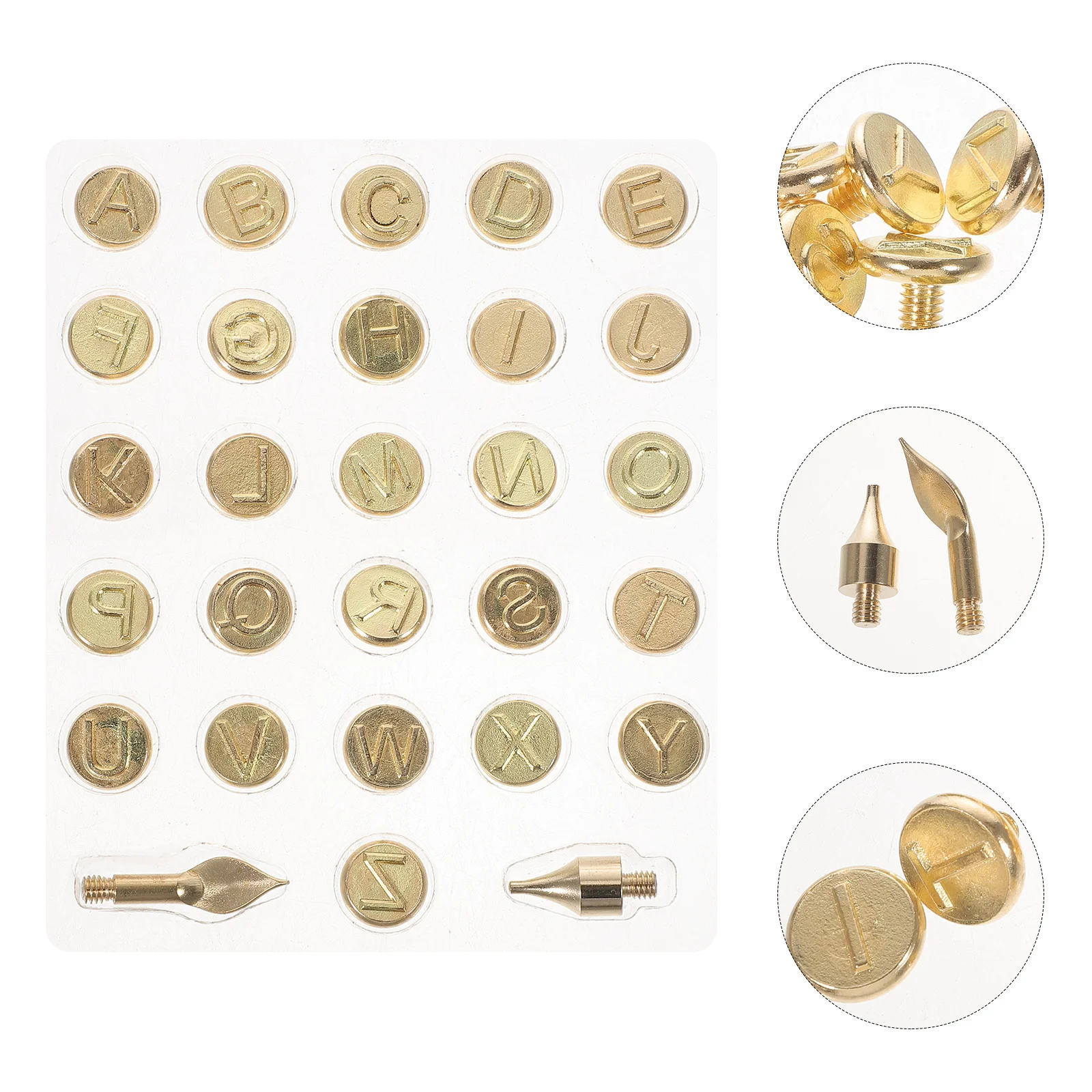 

1Set Letter Burning Tip Professional Wood Burning Alphabet Tips Copper Woodworking Tool DIY Craft Soldering Iron Pyrography Tool