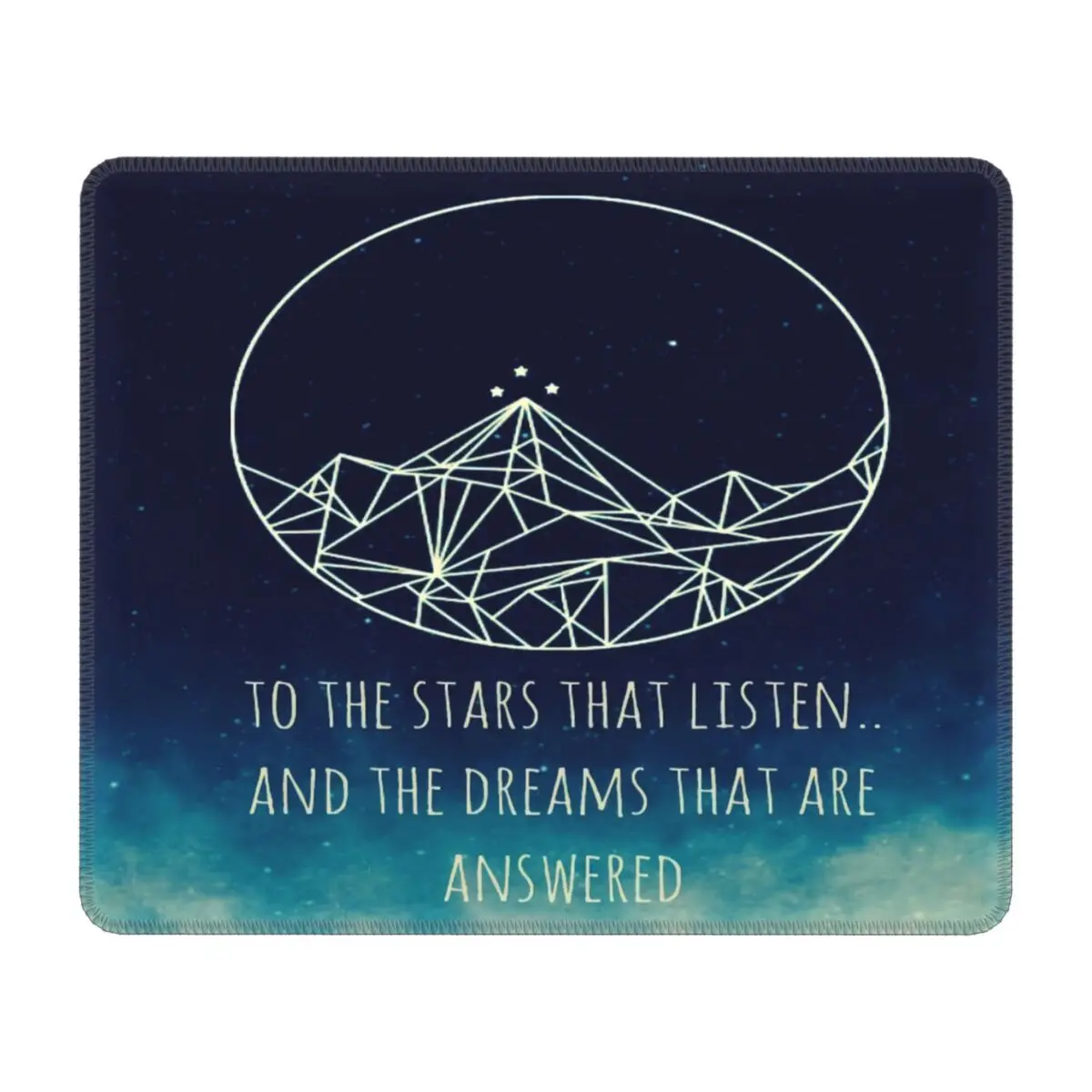 Acomaf To The Stars Who Listen The Dreams That Are Answered Mouse Mat Rubber Base Lockedge Mousepad Office Desktop Mouse Pads